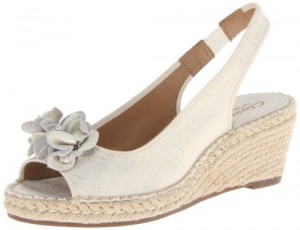 Clarks 其乐 Petrina Corra 其乐女式编织坡跟凉鞋