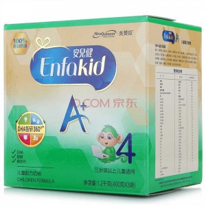 美赞臣(MeadJohnson) 安儿健A+儿童配方奶粉 4段(3岁或以上儿童适用)