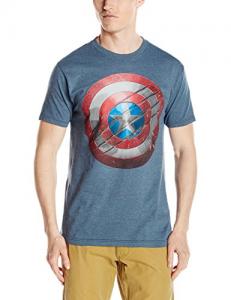 MARVEL 漫威 美国队长盾牌图案T恤