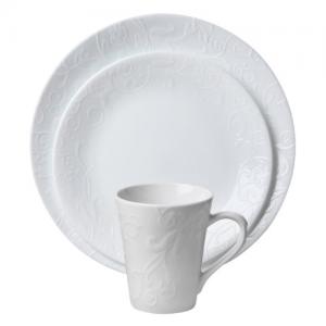 Corelle 康宁餐具 Embossed Bella Faenza 精细餐具16件套