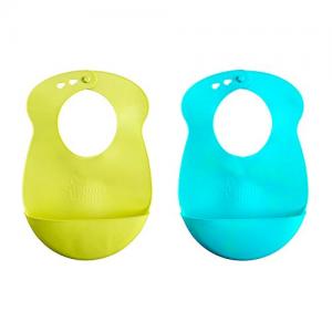 tommee tippee 汤美天地 宝宝可卷摺软围兜 2个