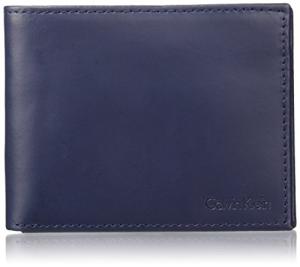 Calvin Klein RFID Blocking 男士真皮两折钱包
