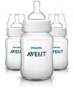 AVENT 新安怡 高级经典系列宽口PP奶瓶 SCF563/17 260ml*3只