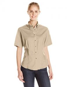 LEE Women's Meridian Performance Twill Short-Sleeve Shirt