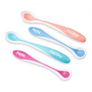 Nuby 感温变色软勺 4个装