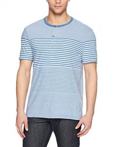 CALVIN KLEIN 卡尔文克莱 41I7390 男士条纹亨利衫