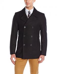 DKNY 男士双排扣短款大衣