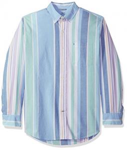 IZOD Oxford Plaid 男士竖条纹衬衫