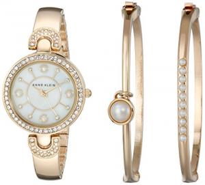 ANNE KLEIN AK/1960GBST 女款时装腕表手镯套装