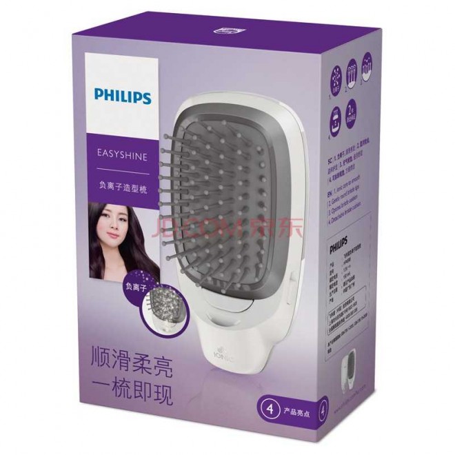 飞利浦（PHILIPS）HP4596/05 负离子造型梳 护发必备呵护头发防静电 雅致蕾丝造型