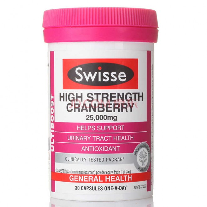 【京东自营】澳洲原装进口 Swisse 高浓度蔓越莓精华胶囊 30粒