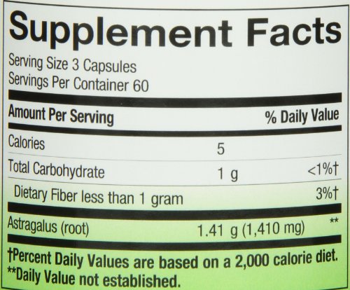 Nature’s Way黄芪胶囊470mg（180粒）