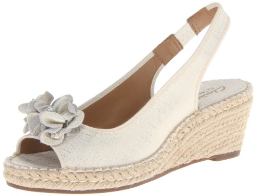 Clarks 其乐 Petrina Corra 其乐女式编织坡跟凉鞋