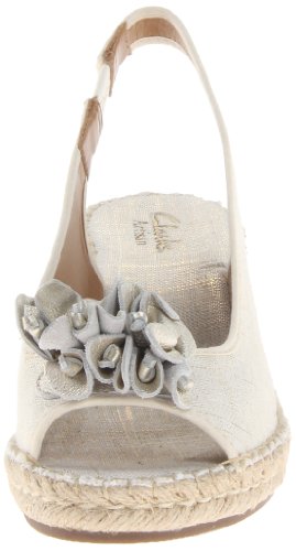 Clarks 其乐 Petrina Corra 其乐女式编织坡跟凉鞋