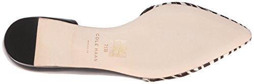 Cole Haan 可汗 女士小尖头斑马纹马毛平底鞋