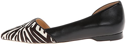 Cole Haan 可汗 女士小尖头斑马纹马毛平底鞋
