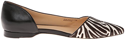 Cole Haan 可汗 女士小尖头斑马纹马毛平底鞋