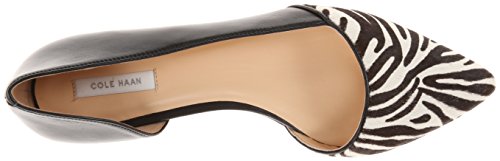 Cole Haan 可汗 女士小尖头斑马纹马毛平底鞋
