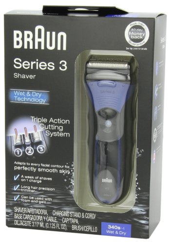 Braun 博朗 新3系 3-340s 三刀头电动剃须刀
