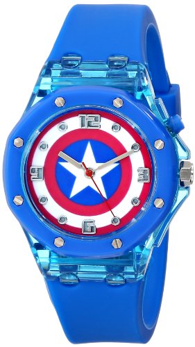Marvel 漫威 CTA3130 儿童模拟显示蓝色石英手表