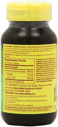 Nature Made 紫锥菊胶囊 350mg*100粒 Nature Made 紫锥菊胶囊 350mg*100粒 
