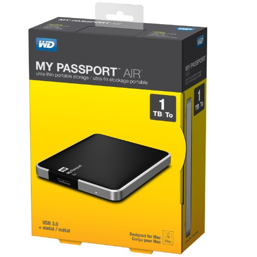 WD 西部数据 My PassPort Air 1TB 全金属移动硬盘 