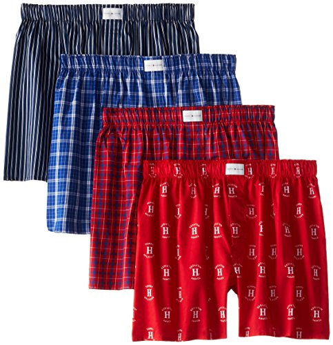 Tommy Hilfiger 男士平角家居裤 4条装