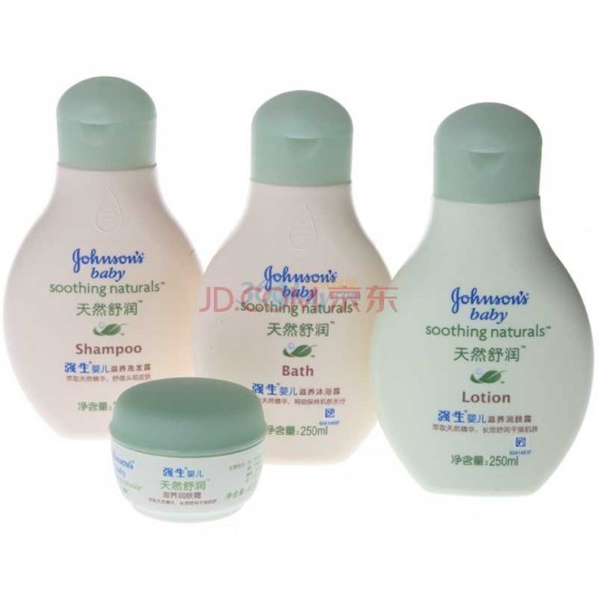 强生(Johnson) 婴儿天然舒润礼盒（四件套）