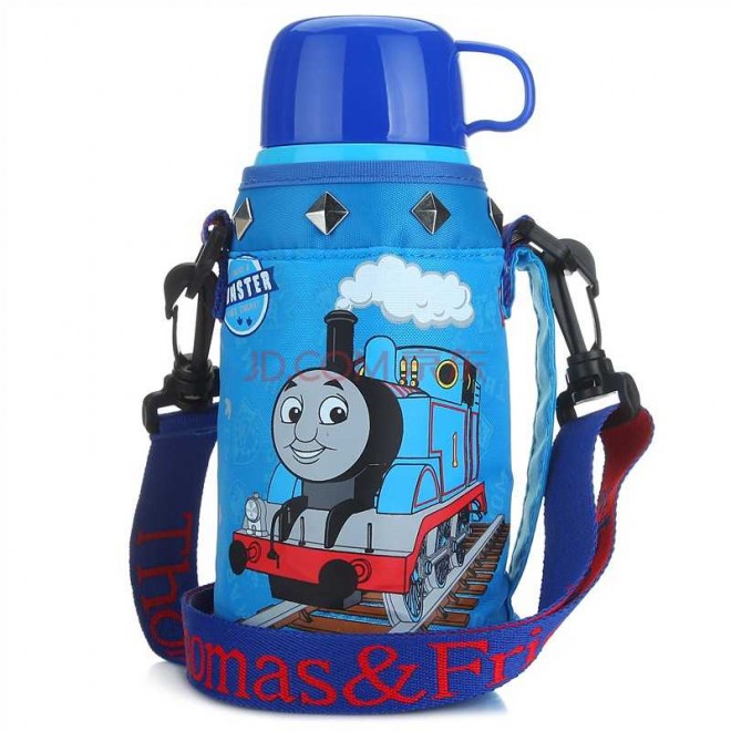 托马斯&朋友（Thomas&Friends）儿童高真空不锈钢保温杯配提袋480ml（蓝色）4285TM