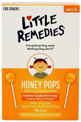 Little Remedies 蜂蜜化痰止咳棒棒糖 10支