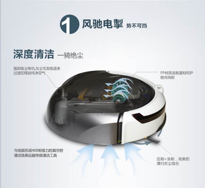 ECOVACS 科沃斯 智能机器人吸尘器地宝绝影SYD7A1-SD(星辰灰)