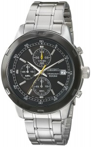 SEIKO 精工 三眼计时男表 SKS435