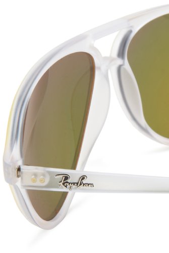 RAY-BAN 雷朋 0RB4125 Cats 5000系列 透明框炫闪镜片太阳镜   
