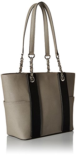 Calvin Klein SaffiaNo 女款拼色真皮手袋