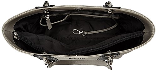 Calvin Klein SaffiaNo 女款拼色真皮手袋