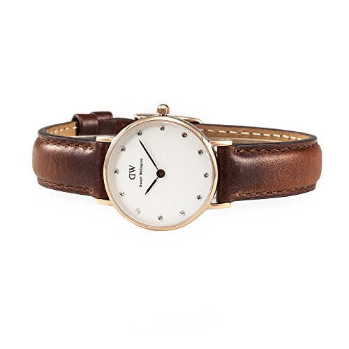 Daniel Wellington 丹尼尔惠灵顿 施华洛世奇水晶水钻皮带腕表0900DW