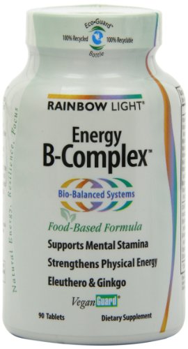 RAINBOW LIGHT Energy B-Complex 纯天然食物复合维生素B 90粒 