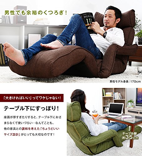 座椅子 ソファ 肘け フットレスト 3Dヘッド リクライニング ポケットコイル ダクブラウン