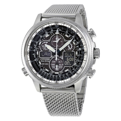 CITIZEN西铁城 Navihawk UTC JY8030-83E 男款光动能腕表