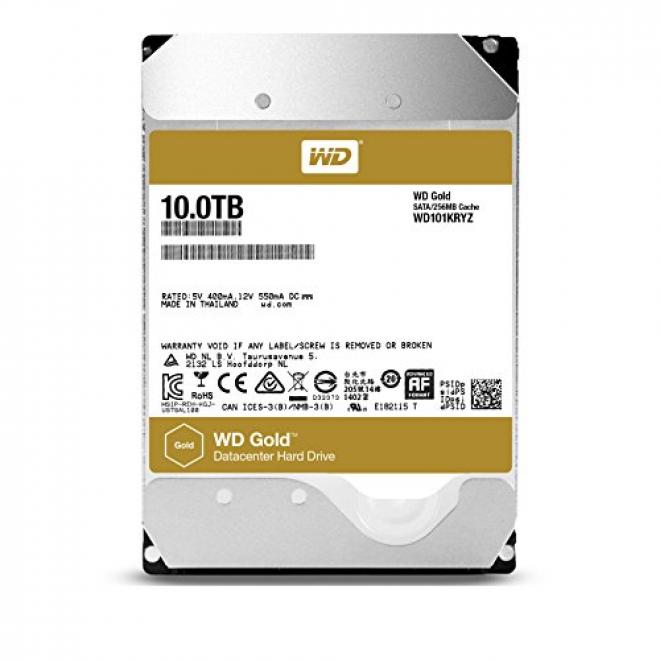 WD 西部数据 WD101KRYZ 金色机械硬盘