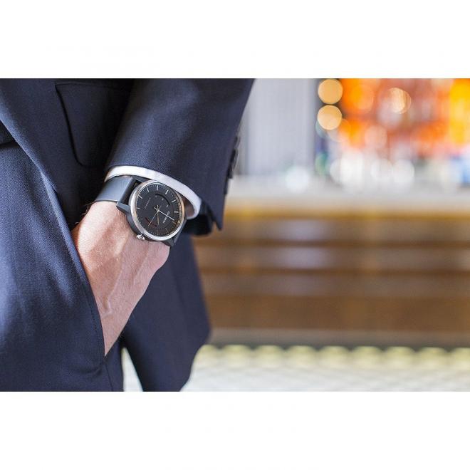 Garmin 佳明 Vivomove 运动智能手表 黑色 皮质表带