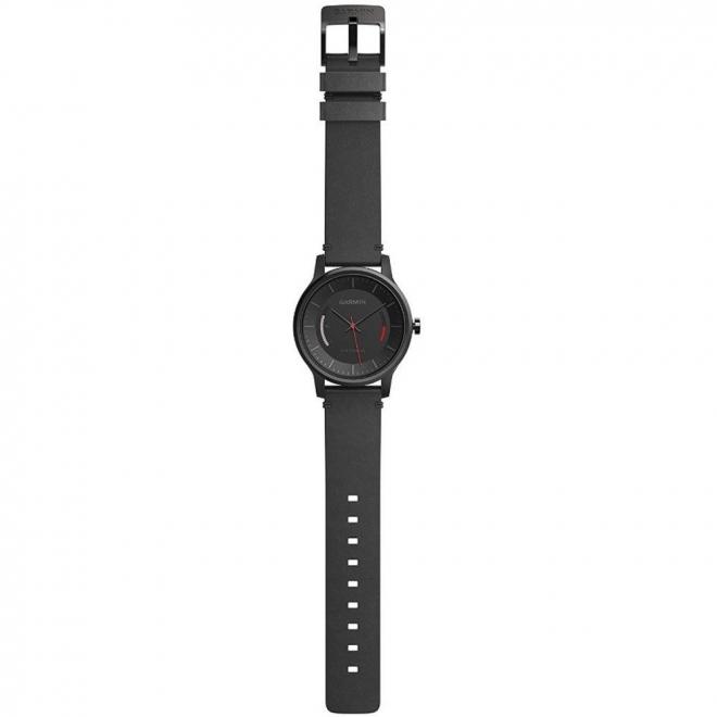 Garmin 佳明 Vivomove 运动智能手表 黑色 皮质表带