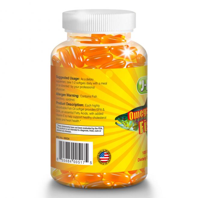 J-Bio阿拉斯加深海鱼油1000mg 100粒