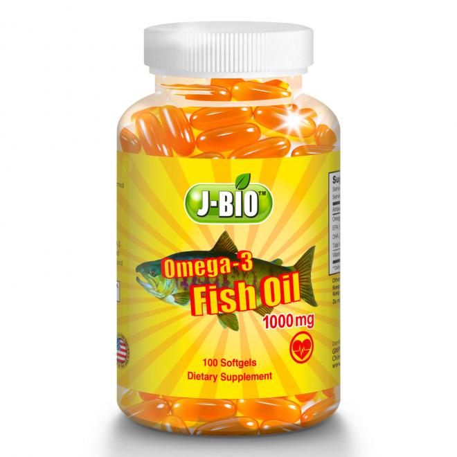 J-Bio阿拉斯加深海鱼油1000mg 100粒
