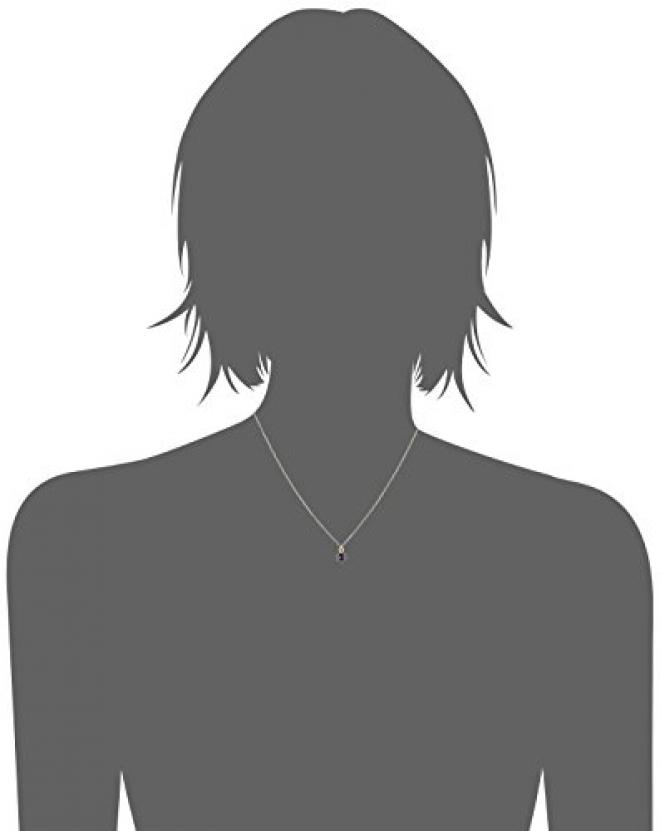 Dogeared 纯银镀金蓝宝石9月生辰石项链