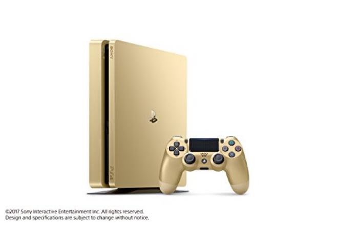 降价预售：金色限定版Sony PlayStation PS4 Slim 1TB
