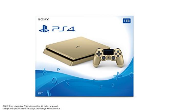 降价预售：金色限定版Sony PlayStation PS4 Slim 1TB