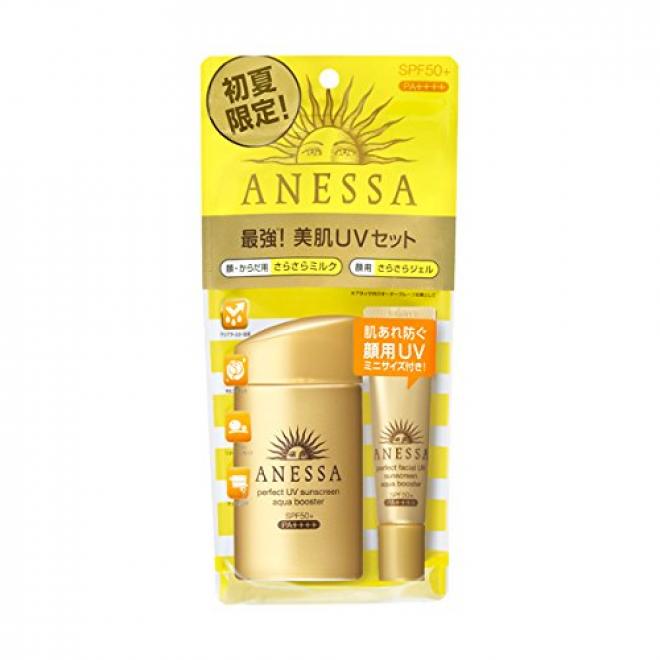 ANESSA 安耐晒 防晒露 60ml金瓶+15g面部专用