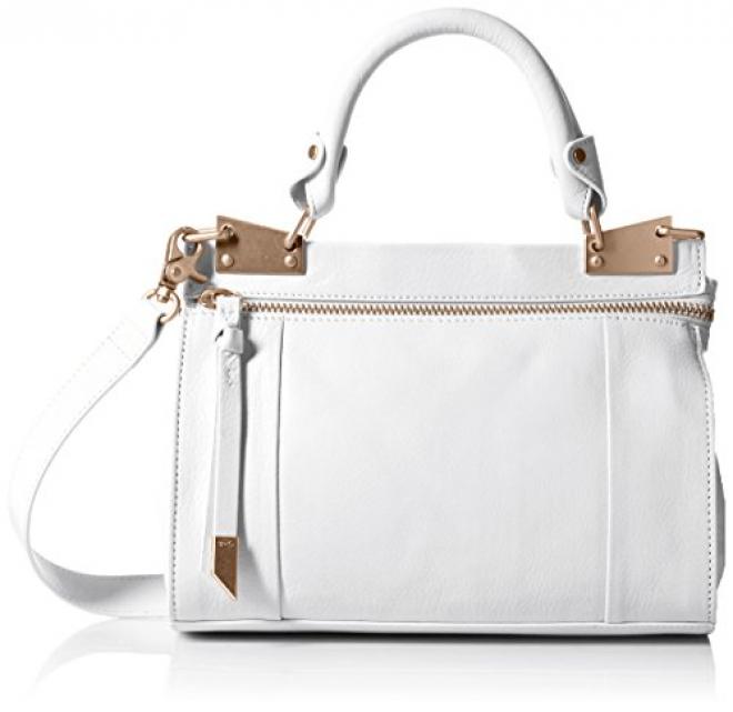 Foley + Corinna Dione Mini Messenger, White