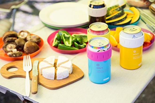 350ml THERMOS 膳魔师 JCB-351-BL 易拉罐保冷杯 蓝色